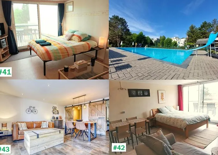 3 Studios - 3 Ambiances - Tout Confort - Piscine Ouvert En Juillet Aout